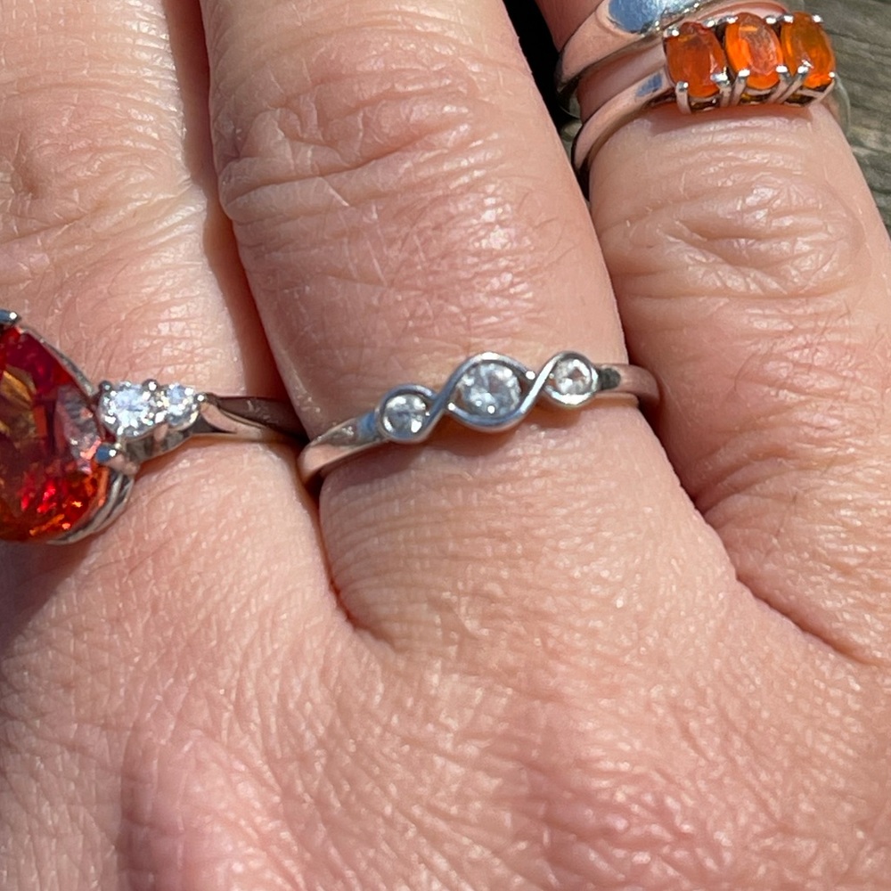 Sterling silver diamond ring from Kay jewelers
